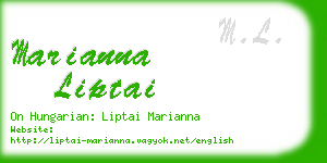 marianna liptai business card